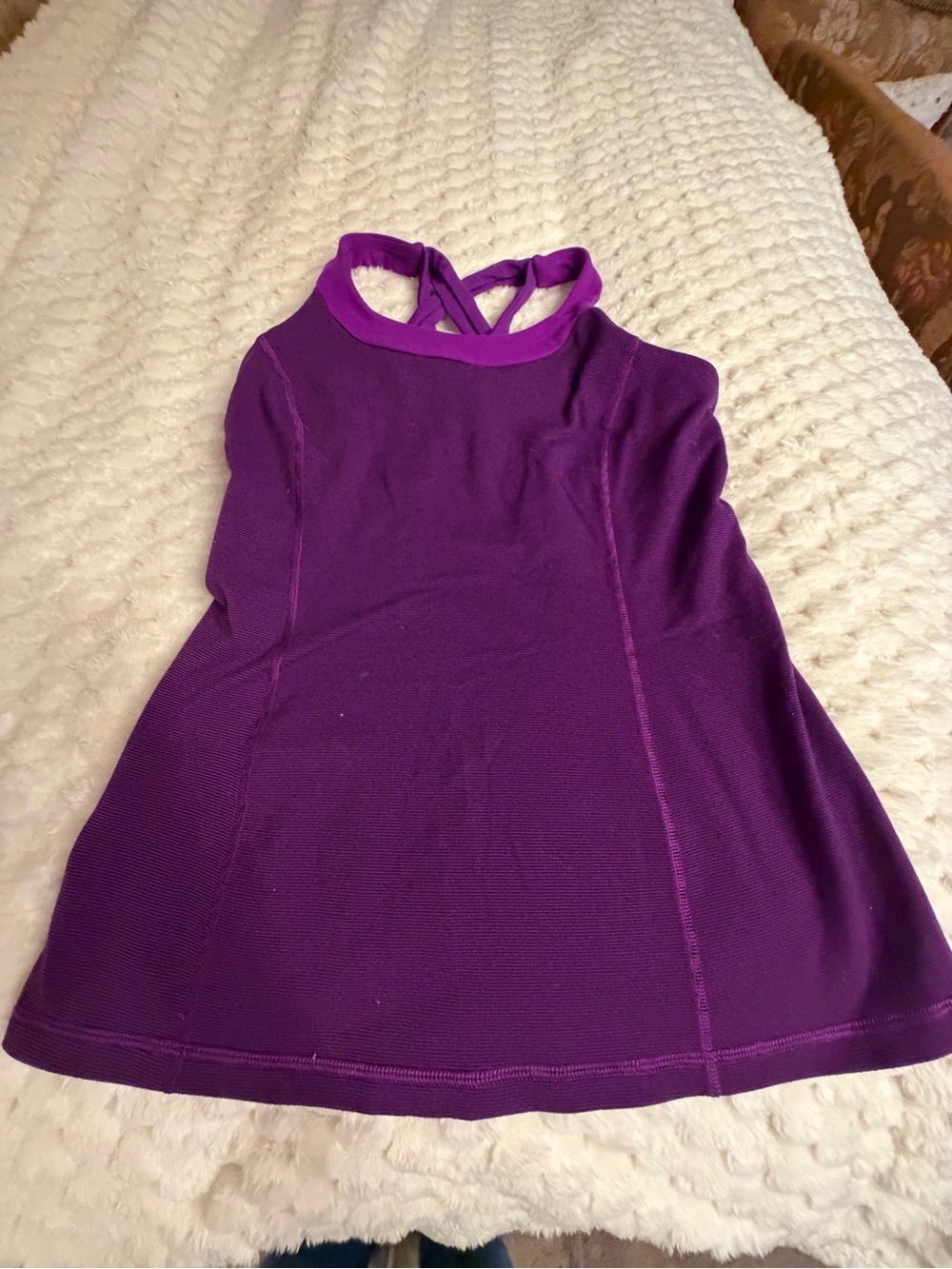lululemon athletica Purple Tank Top with Crisscross Back